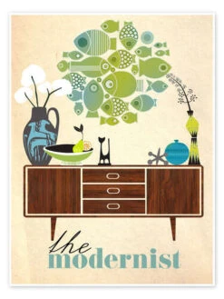 The Modernist Taika Tori Plakat 30 X 40 Cm Billedramme