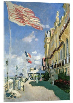 The Hotel Des Roches Noires At Trouville Claude Monet Akrylbillede 20 X 30 Cm Billedramme