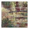 Den Japanske Bro Over åkandedammen, Lyserød Harmoni Claude Monet Plakat 30 X 30 Cm Billedramme -POSTERLOUNGE Salg 125652 poster l