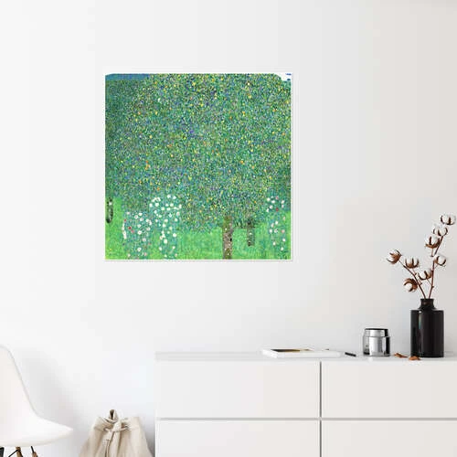 Roses Under Trees Gustav Klimt Plakat 30 X 30 Cm Billedramme 6 Roses Under Trees Gustav Klimt Plakat 30 X 30 Cm Billedramme - Billede 4