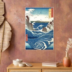 Naruto Whirlpool, Awa Province Utagawa Hiroshige Plakat 20 X 30 Cm Billedramme -POSTERLOUNGE Salg 126901 poster room portrait format l