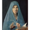 Virgin Annunciate Antonello Da Messina Galleritryk 20 X 30 Cm Billedramme -POSTERLOUNGE Salg 128503 gallery print l