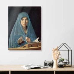 Virgin Annunciate Antonello Da Messina Galleritryk 20 X 30 Cm Billedramme -POSTERLOUNGE Salg 128503 gallery print room fashion l