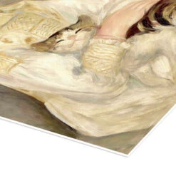 Child With Cat (Julie Manet) Pierre-Auguste Renoir Plakat 30 X 40 Cm Billedramme -POSTERLOUNGE Salg 129496 poster empCorner l
