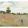Valmuemark Ved Argenteuil Claude Monet Plakat 40 X 30 Cm Billedramme