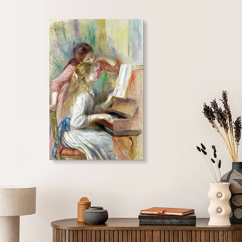 Girls At The Piano Pierre-Auguste Renoir Akrylbillede 20 X 30 Cm Billedramme 6 Girls At The Piano Pierre-Auguste Renoir Akrylbillede 20 X 30 Cm Billedramme - Billede 4