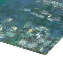 Åkander, Grønne Refleksioner II Claude Monet Plakat 40 X 20 Cm Billedramme 8 Åkander, Grønne Refleksioner II Claude Monet Plakat 40 X 20 Cm Billedramme -POSTERLOUNGE Salg 153908 poster empCorner l