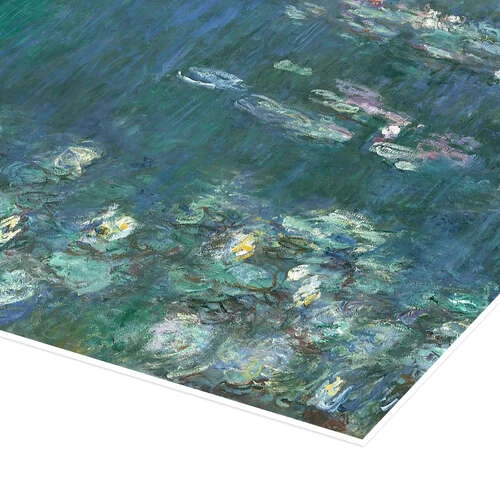 Åkander, Grønne Refleksioner II Claude Monet Plakat 40 X 20 Cm Billedramme 5 Åkander, Grønne Refleksioner II Claude Monet Plakat 40 X 20 Cm Billedramme - Billede 3