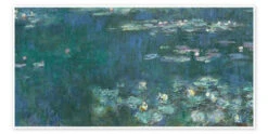 Åkander, Grønne Refleksioner II Claude Monet Plakat 40 X 20 Cm Billedramme