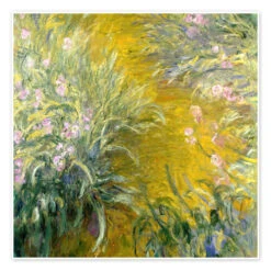 Irises Claude Monet Plakat 30 X 30 Cm Billedramme