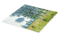 Sunlight Effect Under The Poplars Claude Monet Plakat 30 X 30 Cm Billedramme -POSTERLOUNGE Salg 162400 poster pds l