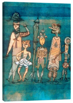 Masks Paul Klee Lærredsbillede 20 X 30 Cm Billedramme