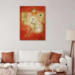Magician Paul Klee Lærredsbillede 20 X 30 Cm Billedramme -POSTERLOUNGE Salg 162444 canvas room red l