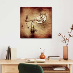 The Dance Of The Grieving Child (kvadratisk) Paul Klee Lærredsbillede 30 X 30 Cm Billedramme -POSTERLOUNGE Salg 162533 canvas room square l