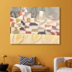 Architecture In The Orient Paul Klee Lærredsbillede 30 X 20 Cm Billedramme -POSTERLOUNGE Salg 162588 canvas room cubism l