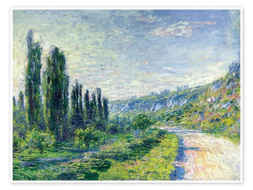 Road To Vetheuil Claude Monet Plakat 40 X 30 Cm Billedramme 3 Road To Vetheuil Claude Monet Plakat 40 X 30 Cm Billedramme