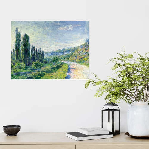 Road To Vetheuil Claude Monet Plakat 40 X 30 Cm Billedramme 6 Road To Vetheuil Claude Monet Plakat 40 X 30 Cm Billedramme - Billede 4