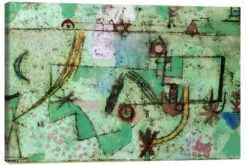 In The Manner Of Bach Paul Klee Lærredsbillede 30 X 20 Cm Billedramme