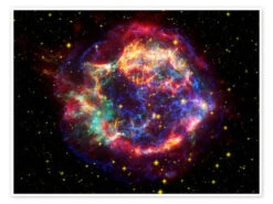 Supernovarest Cassiopeia A NASA Plakat 40 X 30 Cm Billedramme