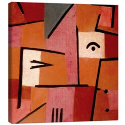 POSTERLOUNGE Salg 38 Looking At Red Paul Klee Lærredsbillede 30 X 30 Cm Billedramme