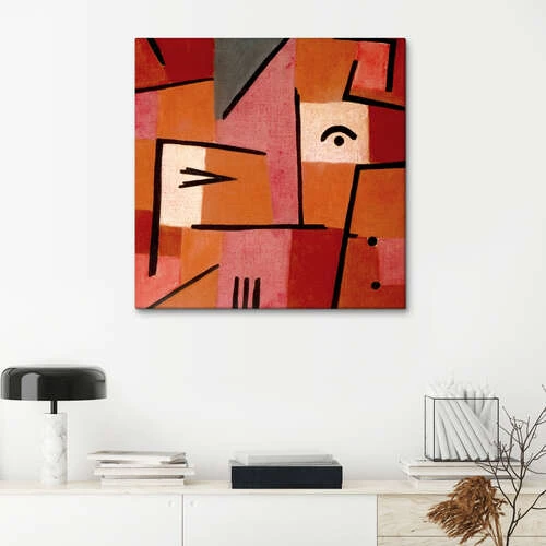 Looking At Red Paul Klee Lærredsbillede 30 X 30 Cm Billedramme 6 Looking At Red Paul Klee Lærredsbillede 30 X 30 Cm Billedramme - Billede 4