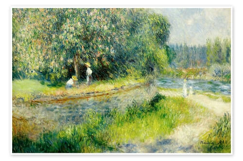 Blossoming Chestnut Tree Pierre-Auguste Renoir Plakat 30 X 20 Cm Billedramme 3 Blossoming Chestnut Tree Pierre-Auguste Renoir Plakat 30 X 20 Cm Billedramme