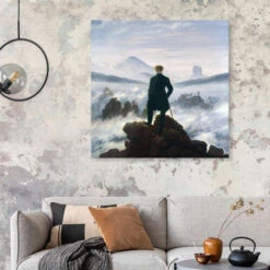 Vandreren Over Tågehavet Caspar David Friedrich Akrylbillede 30 X 30 Cm Billedramme -POSTERLOUNGE Salg 176724 acrylic glass room nature l