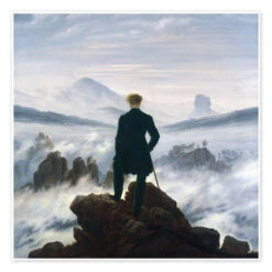 Vandreren Over Tågehavet Caspar David Friedrich Plakat 30 X 30 Cm Billedramme