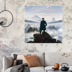 Vandreren Over Tågehavet Caspar David Friedrich Plakat 30 X 30 Cm Billedramme -POSTERLOUNGE Salg 176724 poster room nature l