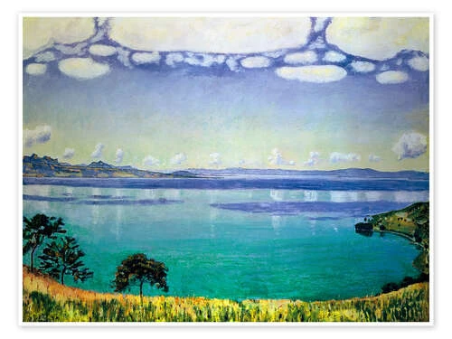 Lake Geneva From Chexbres Ferdinand Hodler Plakat 40 X 30 Cm Billedramme 3 Lake Geneva From Chexbres Ferdinand Hodler Plakat 40 X 30 Cm Billedramme