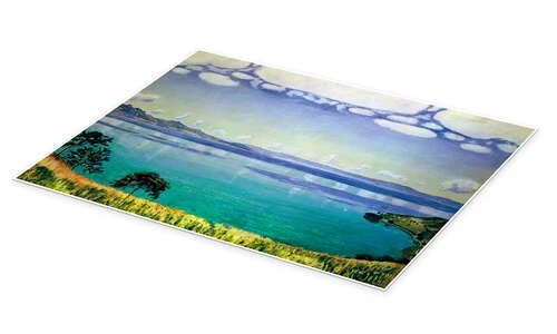 Lake Geneva From Chexbres Ferdinand Hodler Plakat 40 X 30 Cm Billedramme 4 Lake Geneva From Chexbres Ferdinand Hodler Plakat 40 X 30 Cm Billedramme - Billede 2