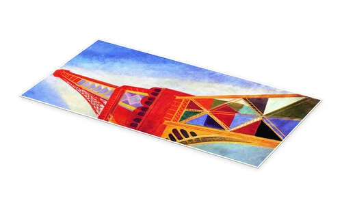 La Tour Eiffel Robert Delaunay Plakat 20 X 40 Cm Billedramme 4 La Tour Eiffel Robert Delaunay Plakat 20 X 40 Cm Billedramme - Billede 2