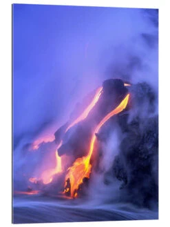 Eruption Of Kilauea Volcano Douglas Peebles Galleritryk 20 X 30 Cm Billedramme