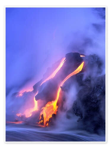 Eruption Of Kilauea Volcano Douglas Peebles Plakat 30 X 40 Cm Billedramme 3 Eruption Of Kilauea Volcano Douglas Peebles Plakat 30 X 40 Cm Billedramme
