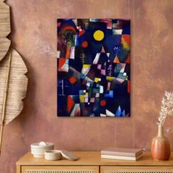 Full Moon Paul Klee Lærredsbillede 20 X 30 Cm Billedramme -POSTERLOUNGE Salg 228496 canvas room portrait format l