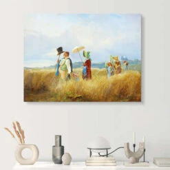 Sunday Stroll Carl Spitzweg Galleritryk 30 X 20 Cm Billedramme -POSTERLOUNGE Salg 228785 gallery print room fields l