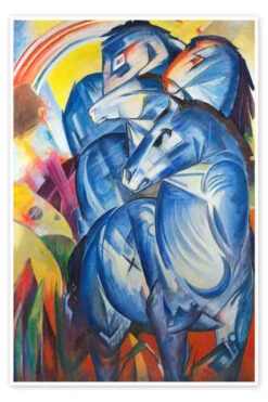 Tårn Af Blå Heste Franz Marc Plakat 20 X 30 Cm Billedramme