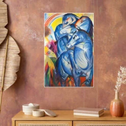Tårn Af Blå Heste Franz Marc Plakat 20 X 30 Cm Billedramme -POSTERLOUNGE Salg 229124 poster room portrait format l