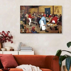Bondebryllup Pieter Brueghel D.Ä. Galleritryk 30 X 20 Cm Billedramme -POSTERLOUNGE Salg 229254 gallery print room landscape format l