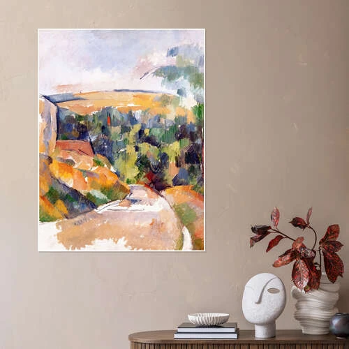 Bend In The Road Paul Cézanne Plakat 30 X 40 Cm Billedramme 6 Bend In The Road Paul Cézanne Plakat 30 X 40 Cm Billedramme - Billede 4
