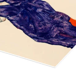 Young Man In Purple Robe With Clasped Hands Egon Schiele Plakat 30 X 40 Cm Billedramme -POSTERLOUNGE Salg 310791 poster empCorner l