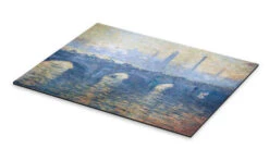 River Thames In London, Waterloo Bridge Claude Monet Galleritryk 30 X 20 Cm Billedramme -POSTERLOUNGE Salg 310864 gallery print pds l