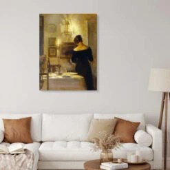 I Spisestuen Carl Holsøe Galleritryk 20 X 30 Cm Billedramme -POSTERLOUNGE Salg 312858 gallery print room portrait format l