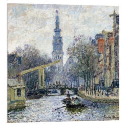 Canal A Amsterdam Claude Monet Galleritryk 30 X 30 Cm Billedramme