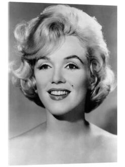 Marilyn Monroe Smiling Akrylbillede 20 X 30 Cm Billedramme