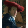 Pigen Med Den Røde Hat Jan Vermeer Galleritryk 20 X 30 Cm Billedramme -POSTERLOUNGE Salg 369684 gallery print l