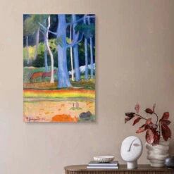 Landscape With Blue Trunks Paul Gauguin Galleritryk 20 X 30 Cm Billedramme -POSTERLOUNGE Salg 374266 gallery print room impressionism l