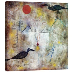 Crow Landscape, 1925 Paul Klee Lærredsbillede 30 X 30 Cm Billedramme