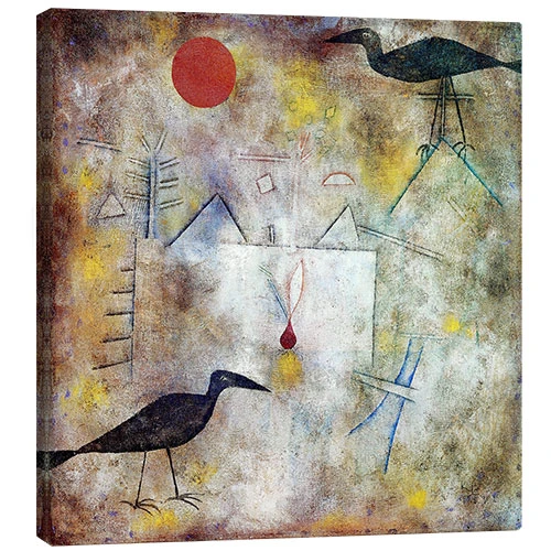 Crow Landscape, 1925 Paul Klee Lærredsbillede 30 X 30 Cm Billedramme 3 Crow Landscape, 1925 Paul Klee Lærredsbillede 30 X 30 Cm Billedramme