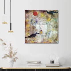 Crow Landscape, 1925 Paul Klee Lærredsbillede 30 X 30 Cm Billedramme 9 Crow Landscape, 1925 Paul Klee Lærredsbillede 30 X 30 Cm Billedramme -POSTERLOUNGE Salg 382963 canvas room colourful l